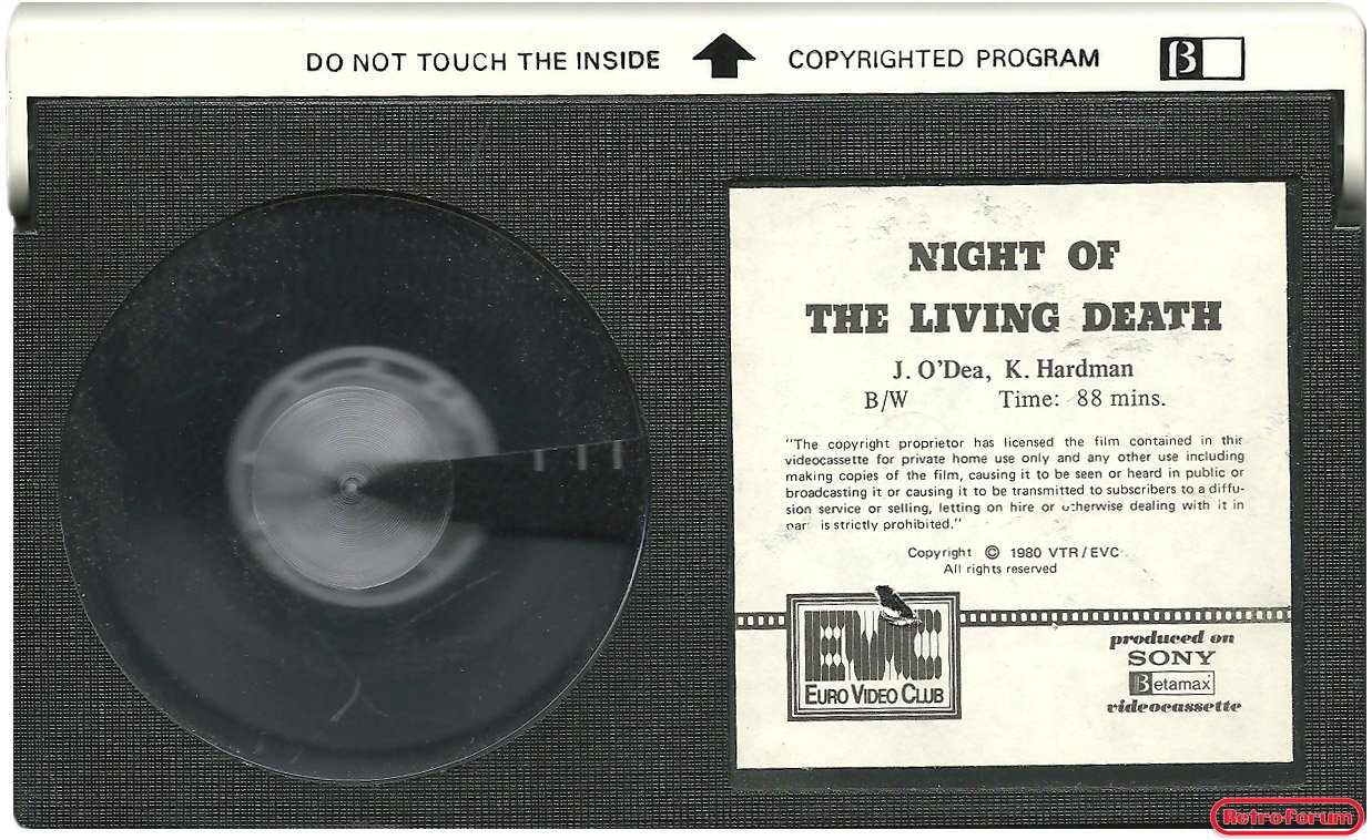 Night of the living dead - Betamax koopvideo