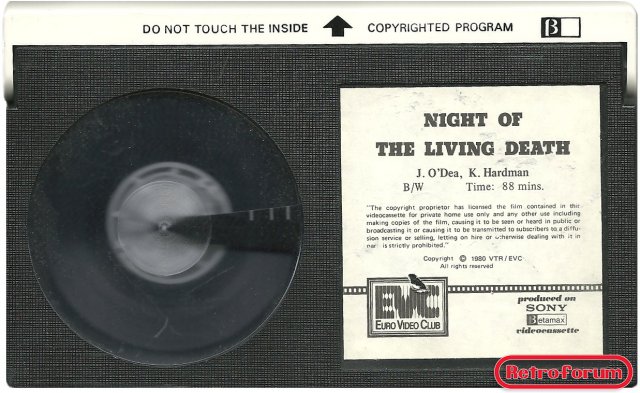 Night of the living dead - Betamax koopvideo