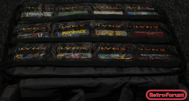 Atari Lynx opbergtas met games