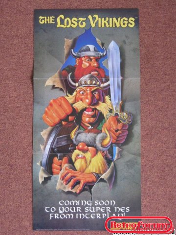 Lost Vikings Poster SNES