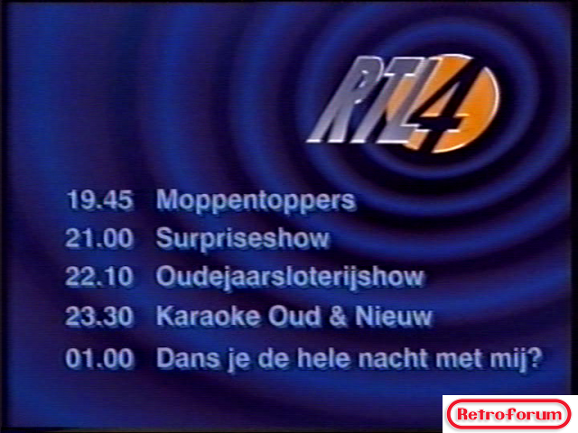 RTL4 Programmaoverzicht (1996/1997)